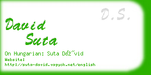 david suta business card